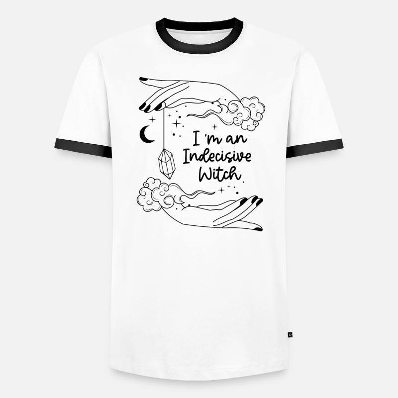 Witch Pendulum Divination Fortune Tellers Men's Ringer Shirt