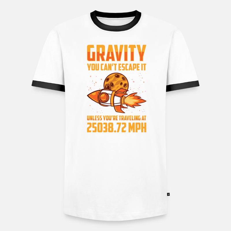 Rocket Science Scientist Gravity Sie können der Männer Kontrast-T-Shirt