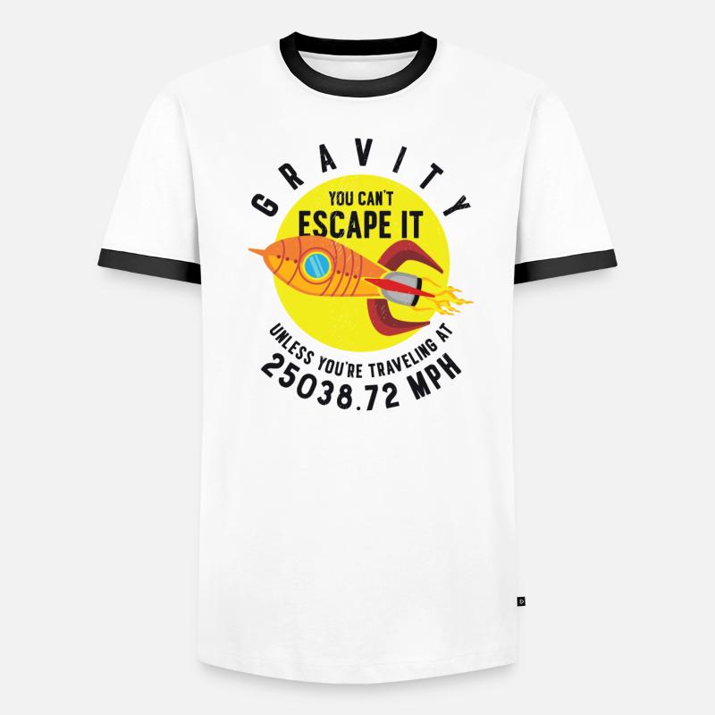 Rocket Science Scientist Gravity Sie können der Männer Kontrast-T-Shirt