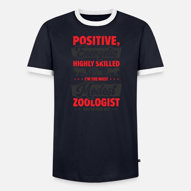 Zoologiste Zoo Élevage Faune Plus Modeste T-shirt contrasté Homme