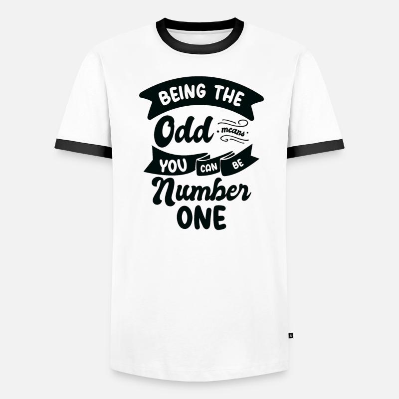 Math Odd Number Mathematics Smart Inspirational Men's Ringer Shirt