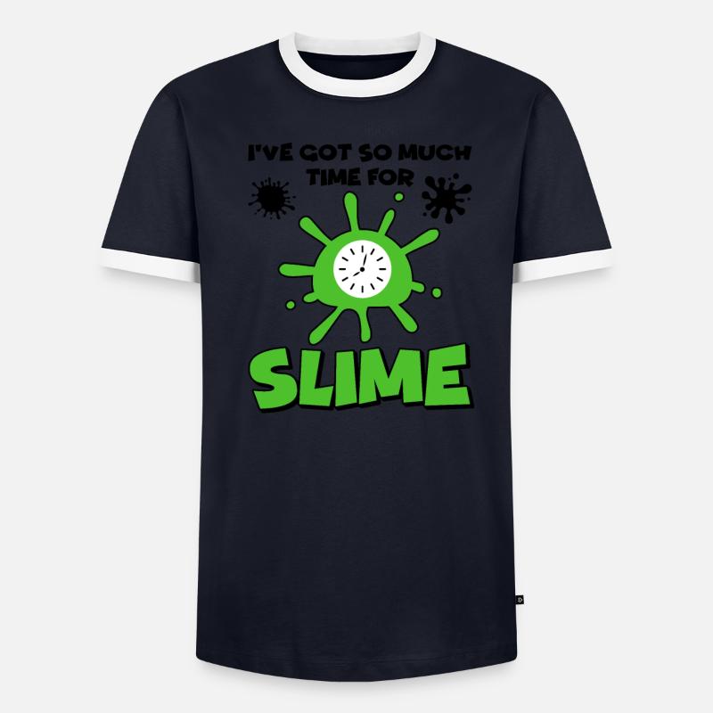 Slime Time Dripping Slime Drip Gear Slime Maker T-shirt contrasté Homme