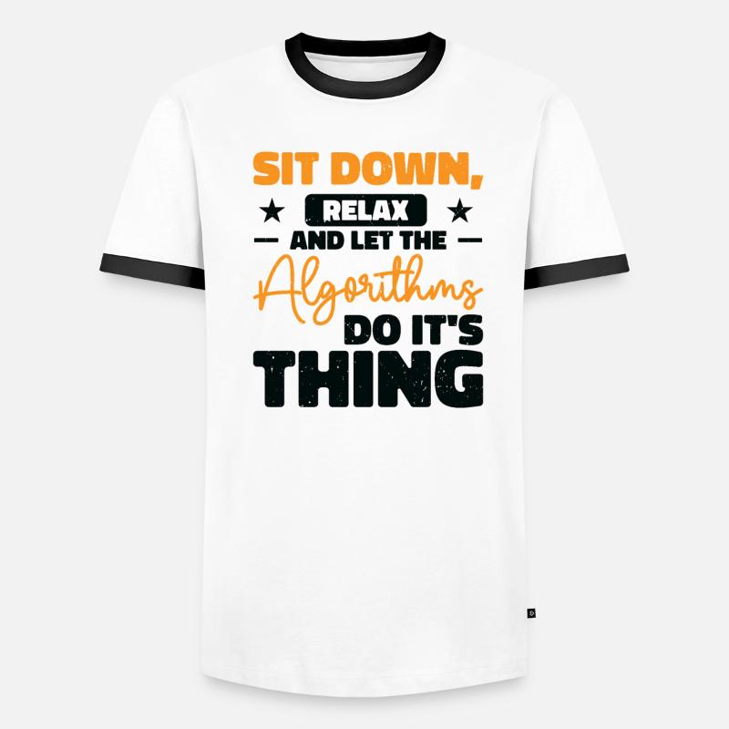 Computer Algorithmus Programmierer Künstliche Männer Kontrast-T-Shirt