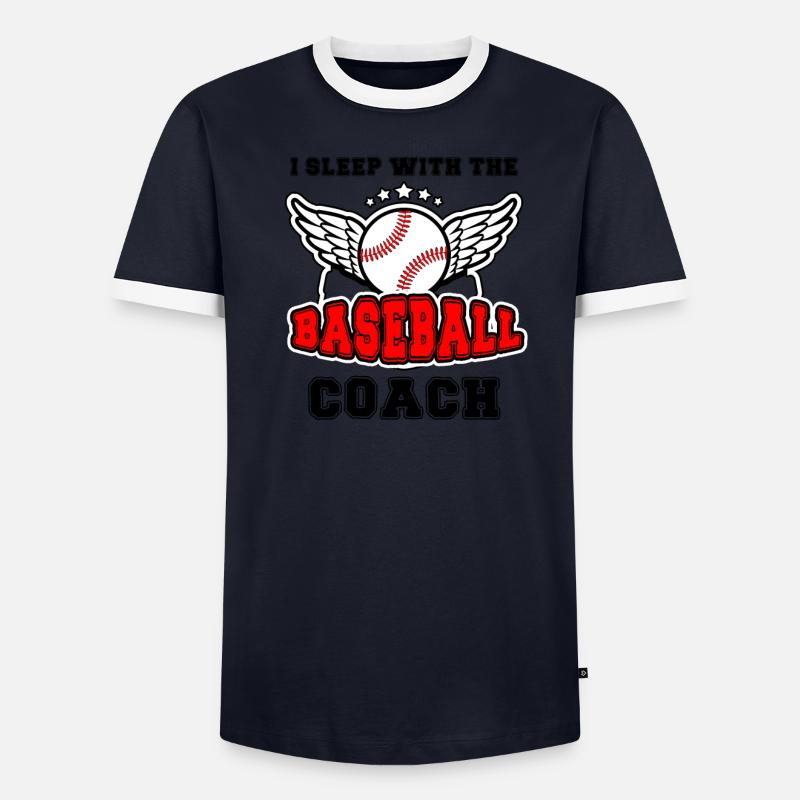 Baseball-Trainerin Ehefrau Berufstätige Mutter - Männer Kontrast-T-Shirt - undefined