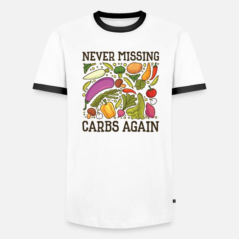 Aliments cétogènes Perte de poids saine T-shirt contrasté Homme