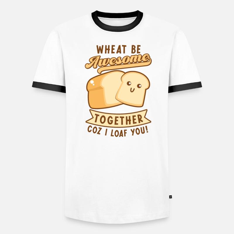 Bread Baking Bakery Pastry Loaf Bread Baker Wheat Men's Ringer Shirt