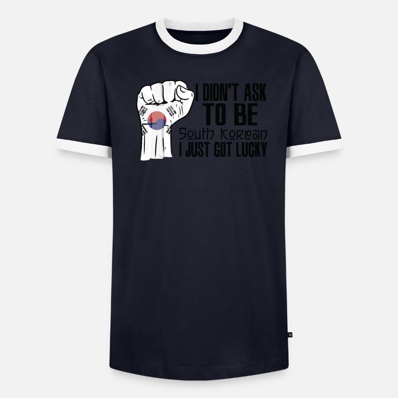 Fierté sud-coréenne Drapeau sud-coréen T-shirt contrasté Homme