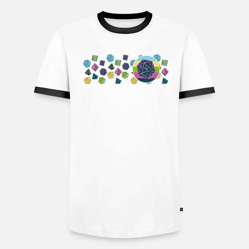 RPG Cube Rollenspiel Side Quest Männer Kontrast-T-Shirt