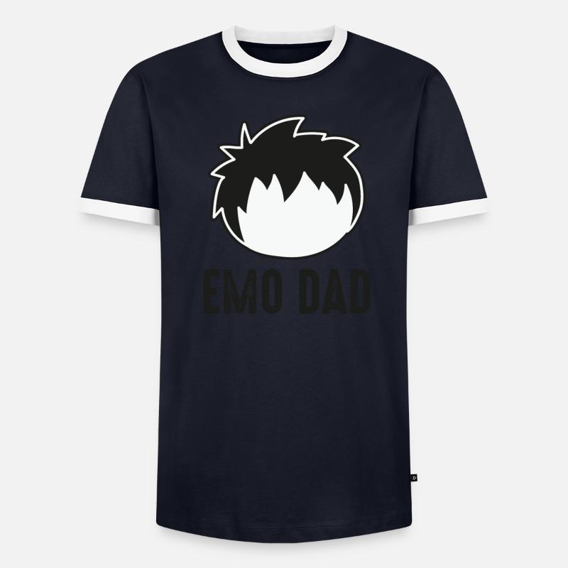 Bâton Emo Emo Y2K Emo Goth Goth Alt Alternative T-shirt contrasté Homme