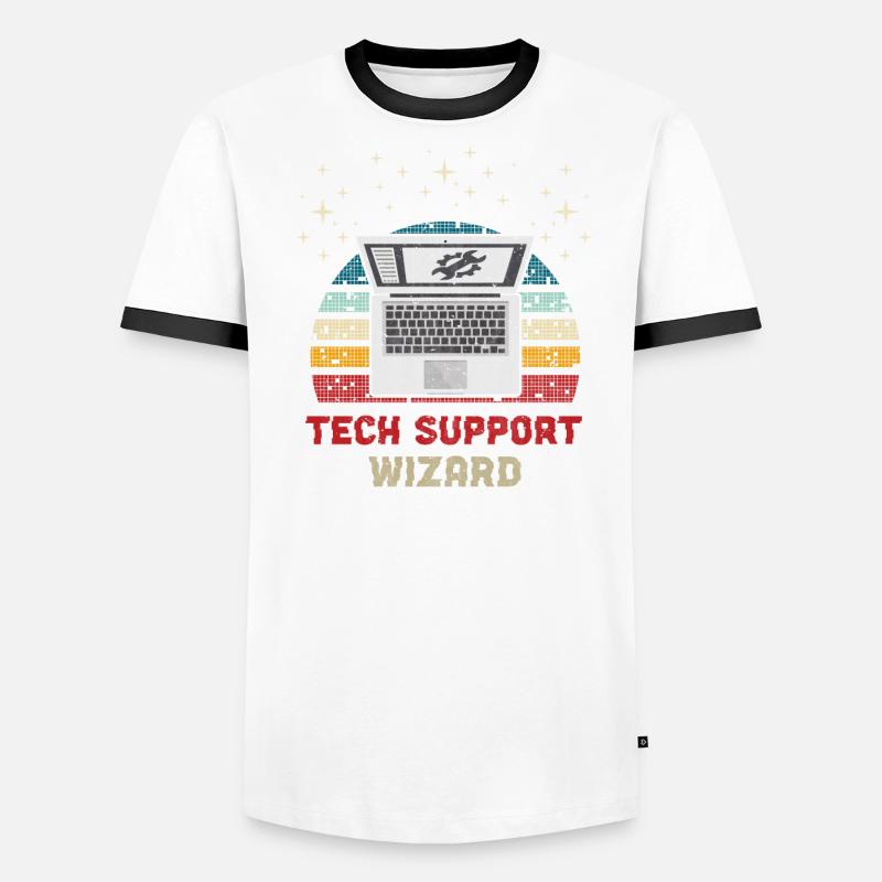 Support technique informatique T-shirt contrasté Homme