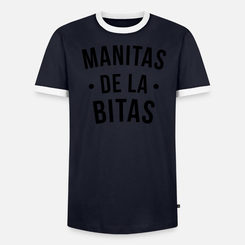 Manitas de la bitas T-shirt contrasté Homme