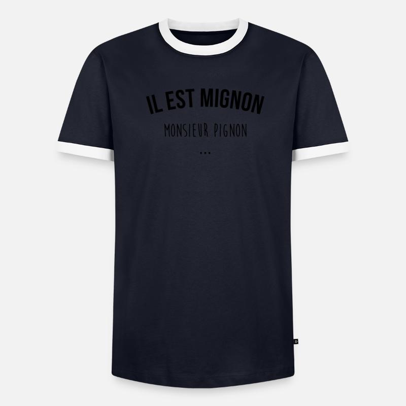 Il est mignon... T-shirt contrasté Homme