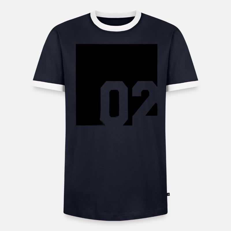 2002 T-shirt contrasté Homme