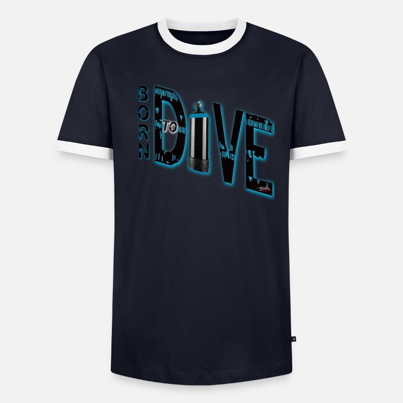 Né à Dive T-shirt contrasté Homme