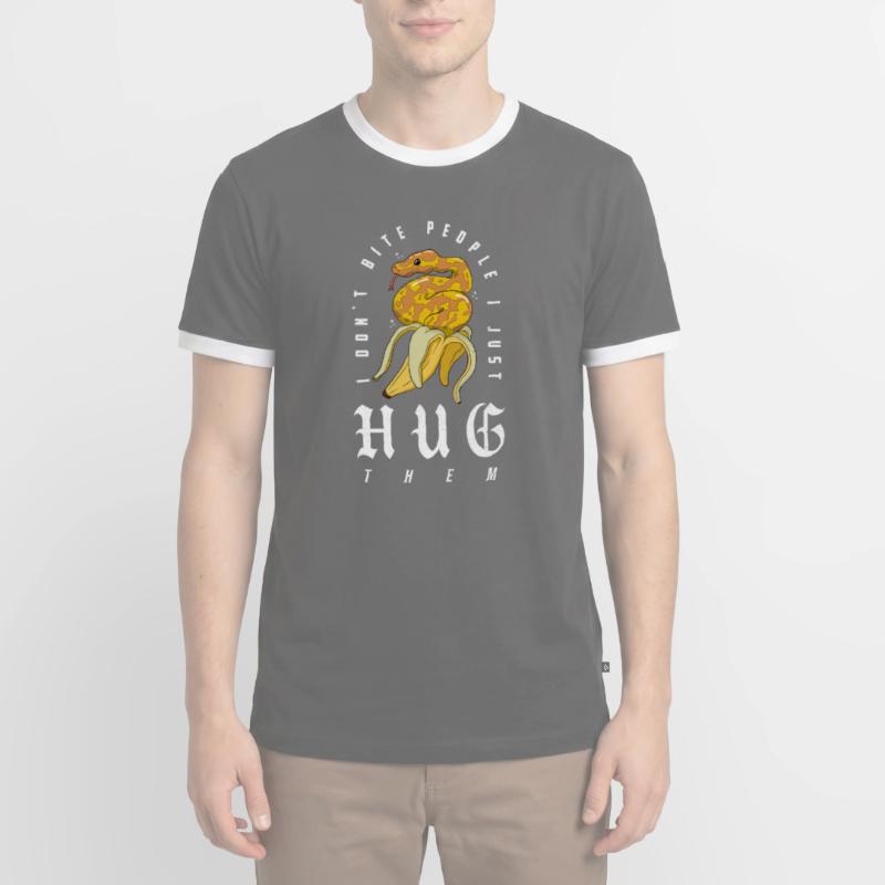 python royal serpent propriétaire banane python royal T-shirt contrasté Homme