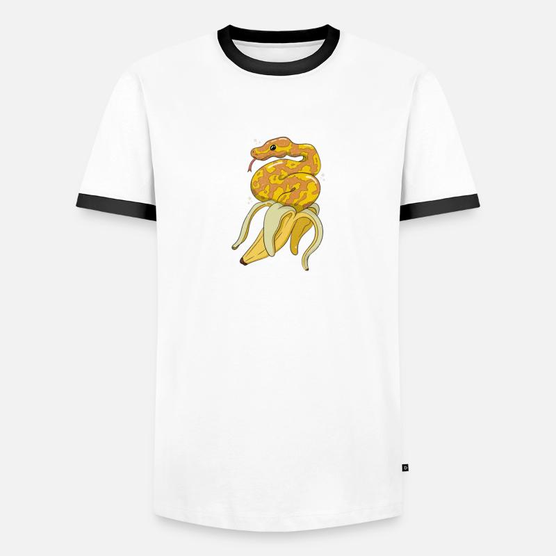 python royal serpent propriétaire banane python royal T-shirt contrasté Homme