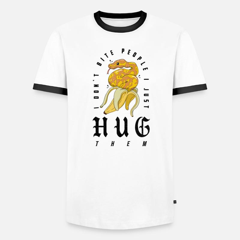 python royal serpent propriétaire banane python royal T-shirt contrasté Homme