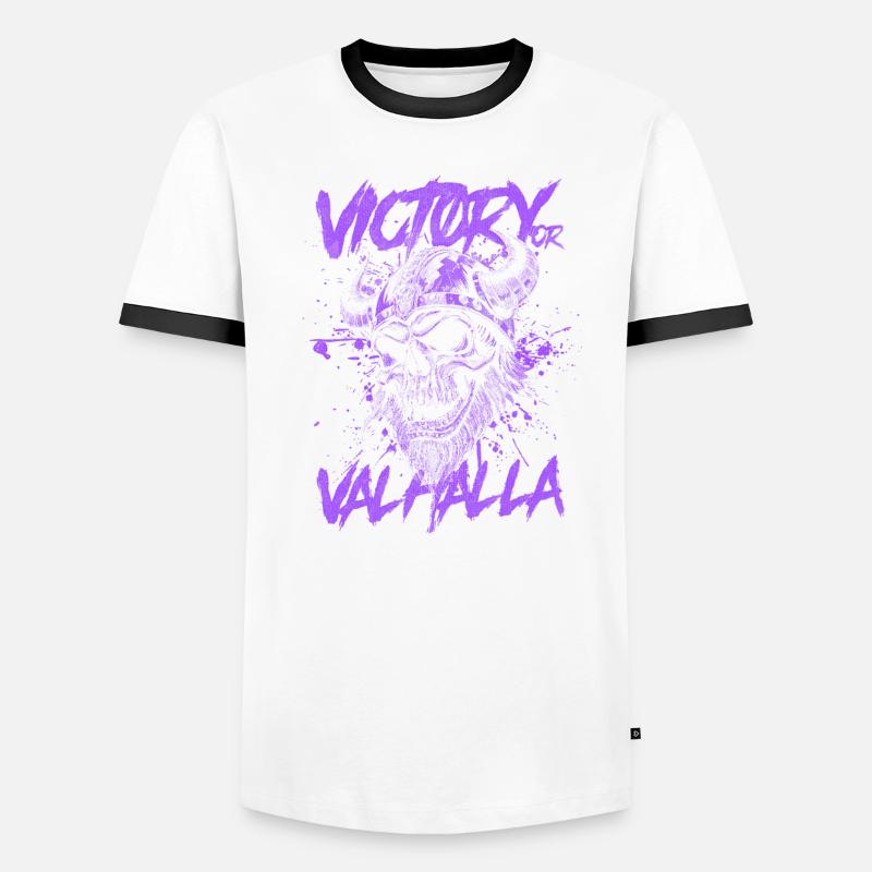 Nordischer Wikingersieg oder Walhalla Männer Kontrast-T-Shirt