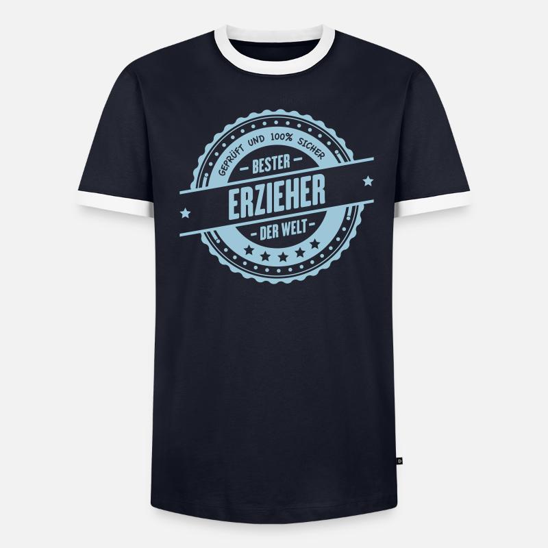 Bester Erzieher Männer Kontrast-T-Shirt