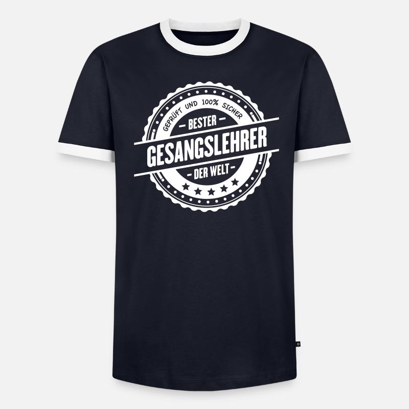 Bester Gesangslehrer Männer Kontrast-T-Shirt
