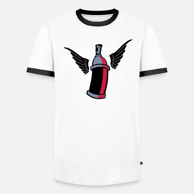flying_graffiti_can_3c T-shirt contrasté Homme
