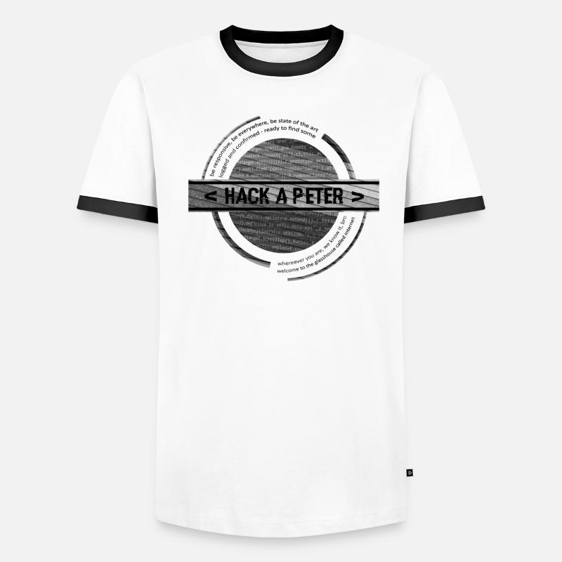Hack-A-Peter (gray) Men's Ringer Shirt