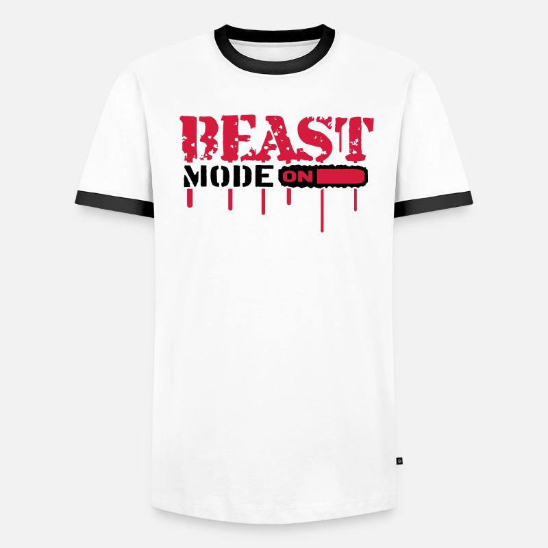 Beast Mode On An Blut Graffit Men's Ringer Shirt