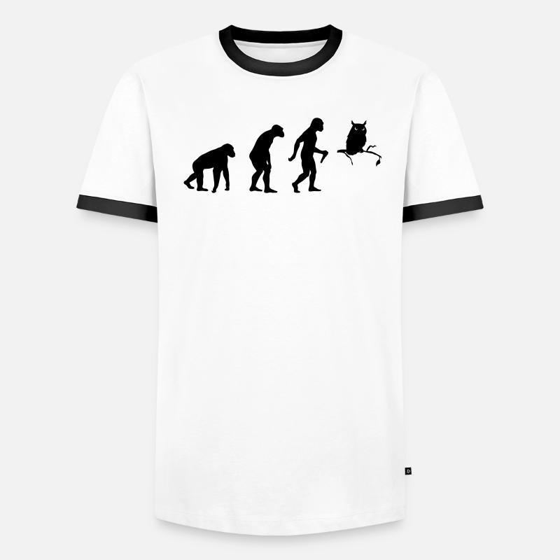 Owl Evolution Männer Kontrast-T-Shirt
