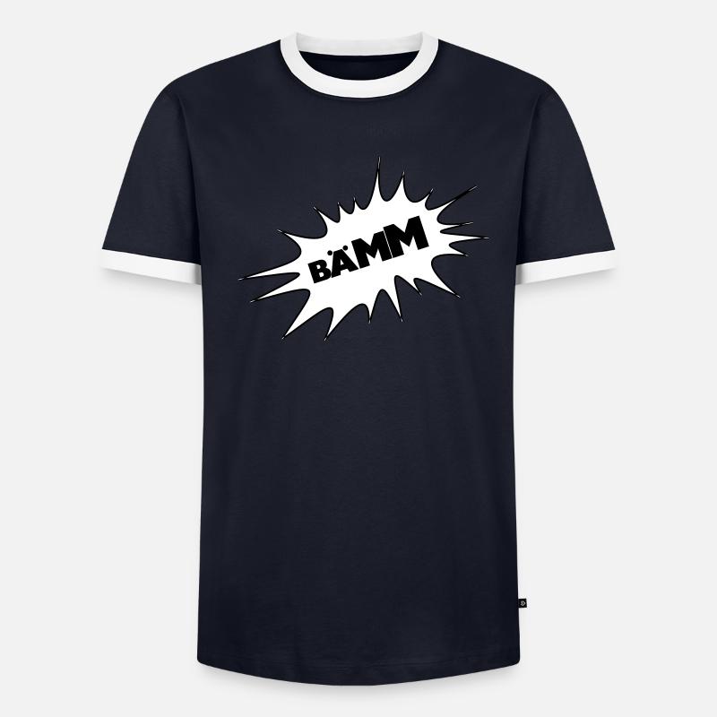 Bääm, bubble, cartoon, cartoon thought bubble, Men's Ringer Shirt