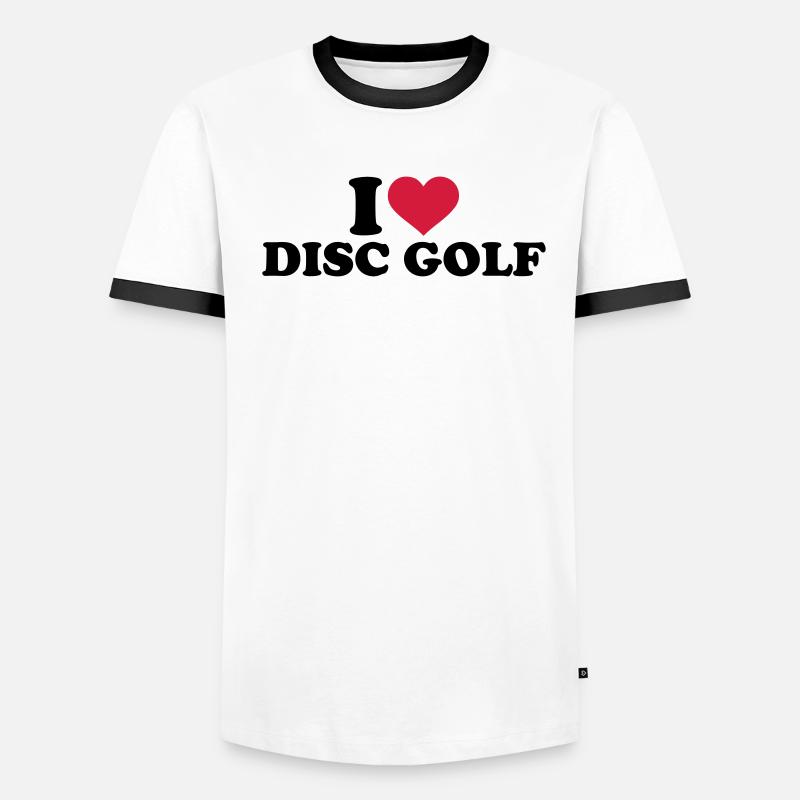 Disc golf Männer Kontrast-T-Shirt