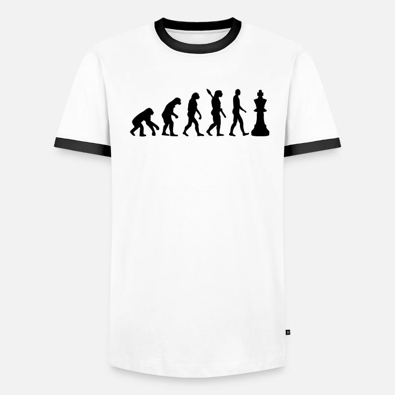 Schach Männer Kontrast-T-Shirt
