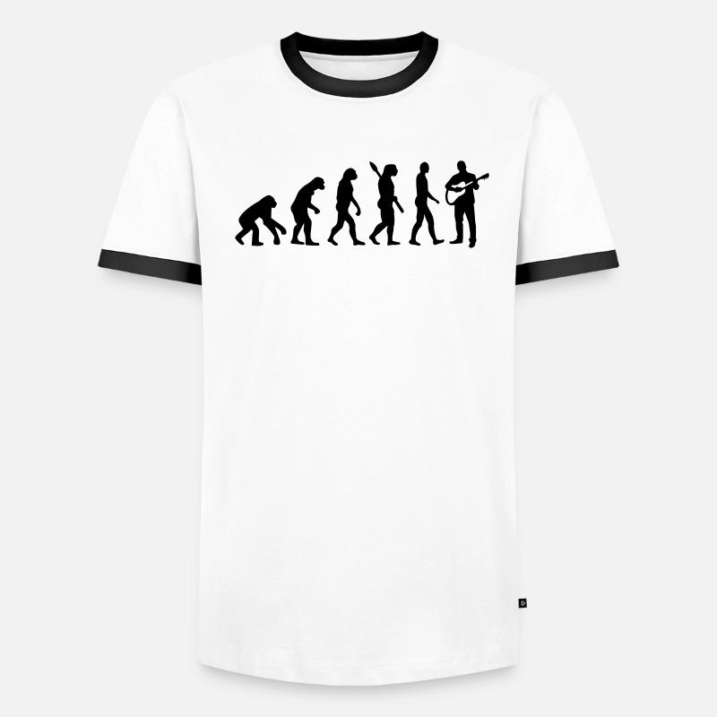 Evolution Guitare T-shirt contrasté Homme