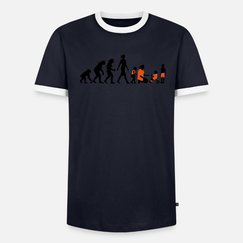 evolution_erzieherin_022015_b_2c Männer Kontrast-T-Shirt