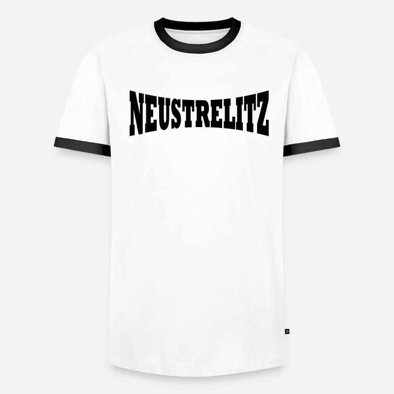 Neustrelitz Schiftzug Männer Kontrast-T-Shirt