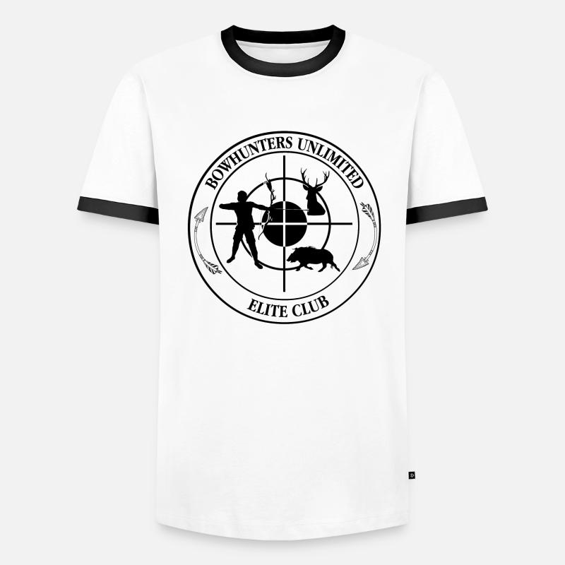Bowhunter Pfeil und Bogen Bogenjagd Jäger Männer Kontrast-T-Shirt
