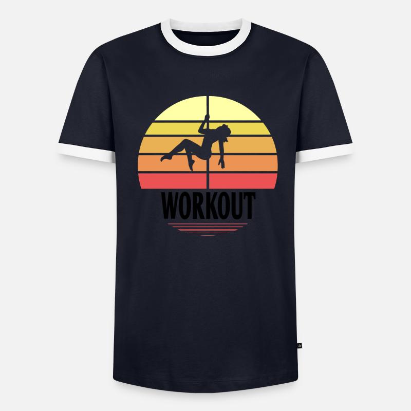 Pole dance T-shirt contrasté Homme