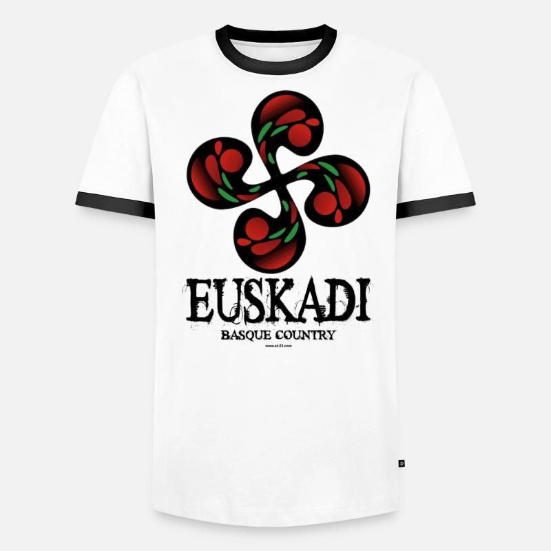 croix basque T-shirt contrasté Homme