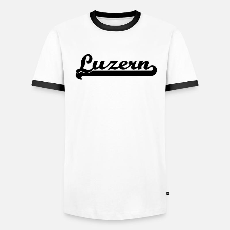 écrit Luzern T-shirt contrasté Homme
