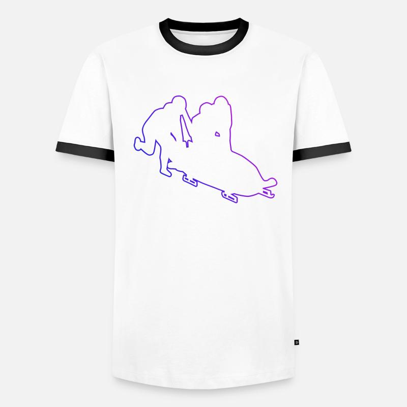Women's two-man bobsleigh bobsleigh bobsleigh track bobsleigh ride Men's Ringer Shirt