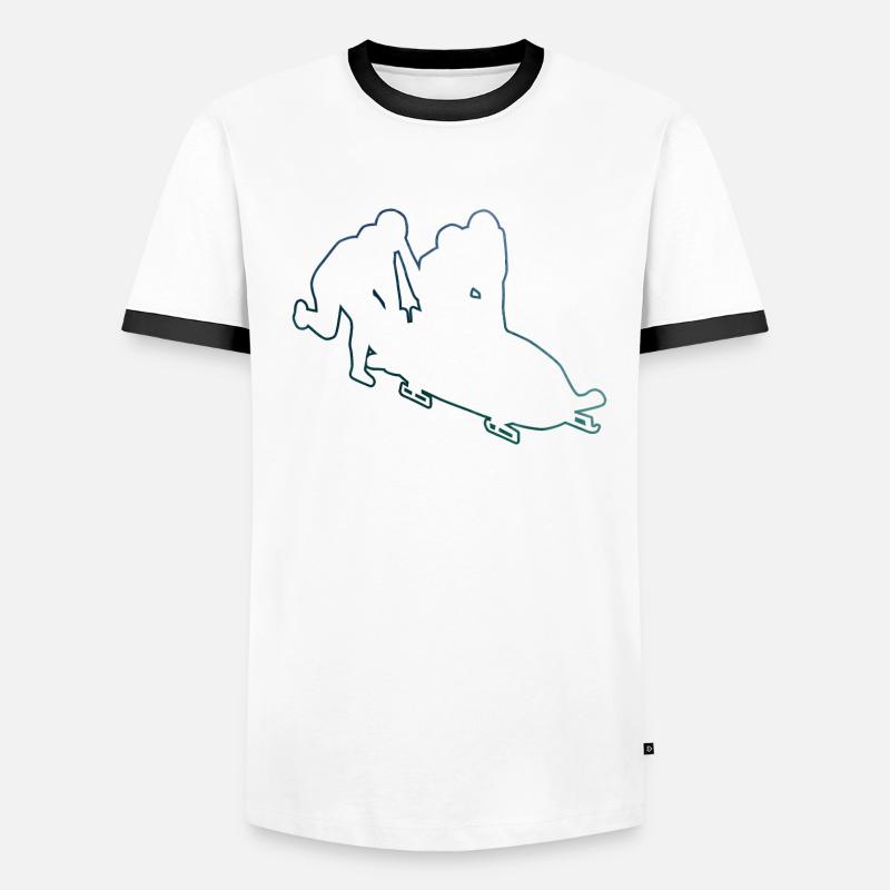 Women's bobsleigh bobsleigh bobsleigh track Bobsleigh two-man bobsleigh Men's Ringer Shirt