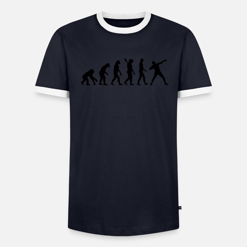 Evolution Shot put Men's Ringer Shirt