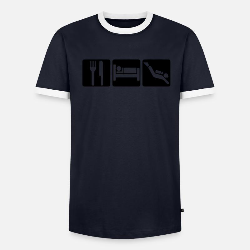 EAT SLEEP DIVE 2 T-shirt contrasté Homme