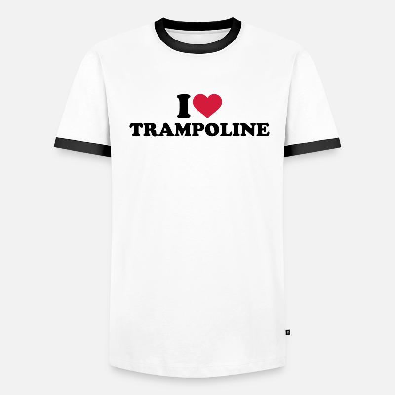 Trampolin Männer Kontrast-T-Shirt
