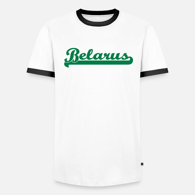écrit biélorussie T-shirt contrasté Homme