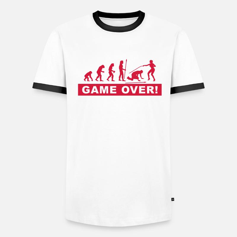 evolution_wedding4 Männer Kontrast-T-Shirt