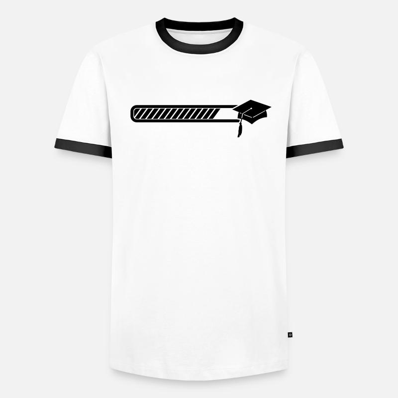 Examenshut - Abi - Abschluss loading Männer Kontrast-T-Shirt