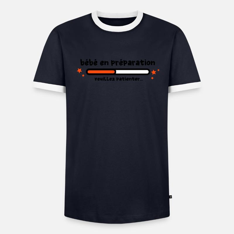 bébé en préparation T-shirt contrasté Homme