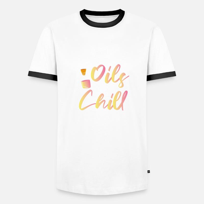 Ätherische Öle und ätherische Kälteöle Männer Kontrast-T-Shirt