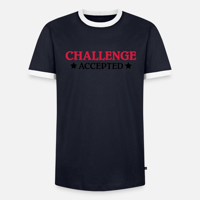 Challenge accepted T-shirt contrasté Homme