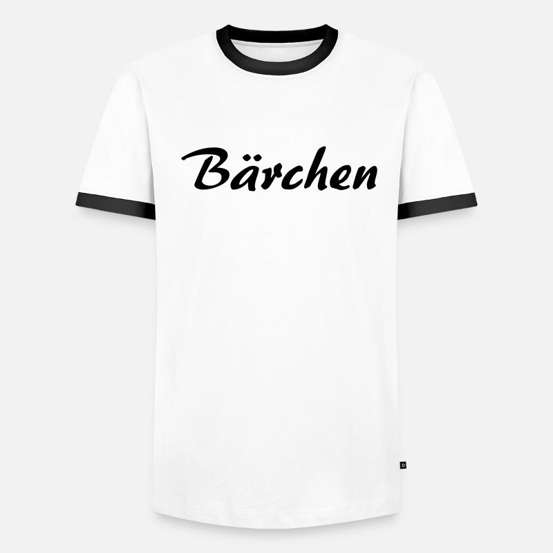 Bärchen Männer Kontrast-T-Shirt